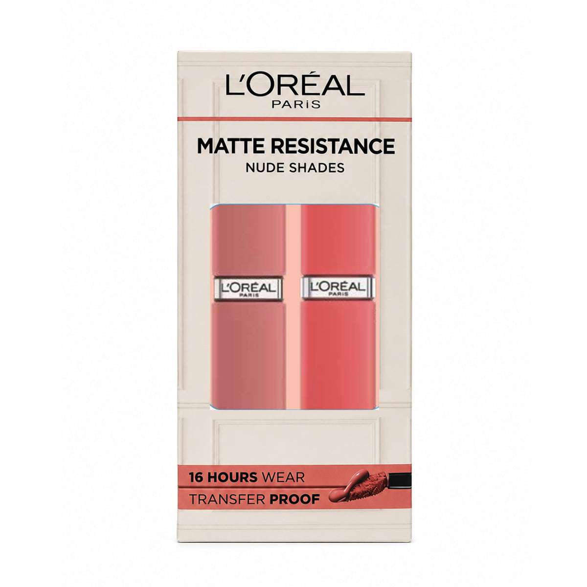 Loreal Paris Matte Resistance Liquid Lipstick Nude Shades Twin Pack